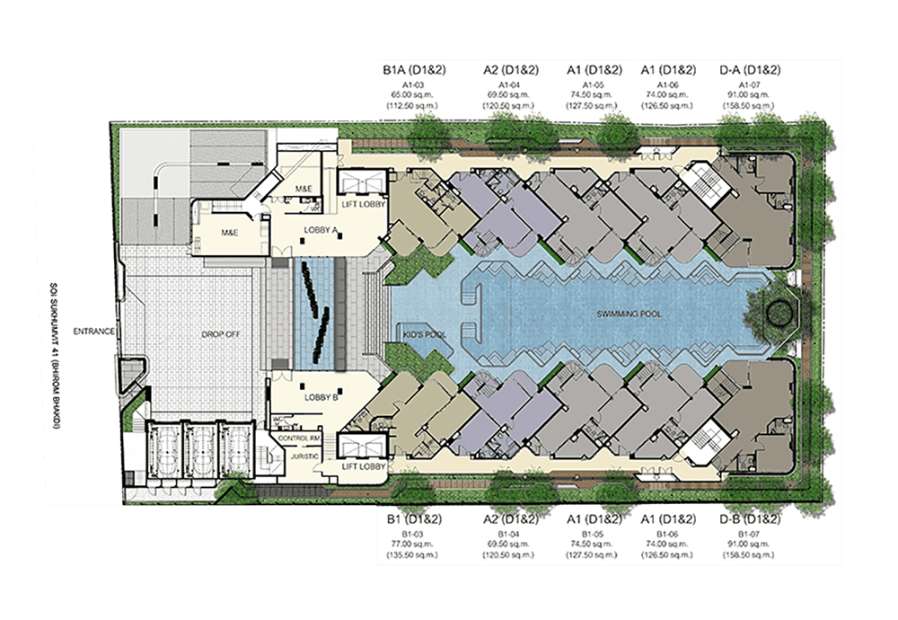 ashton residence 41 pool plan