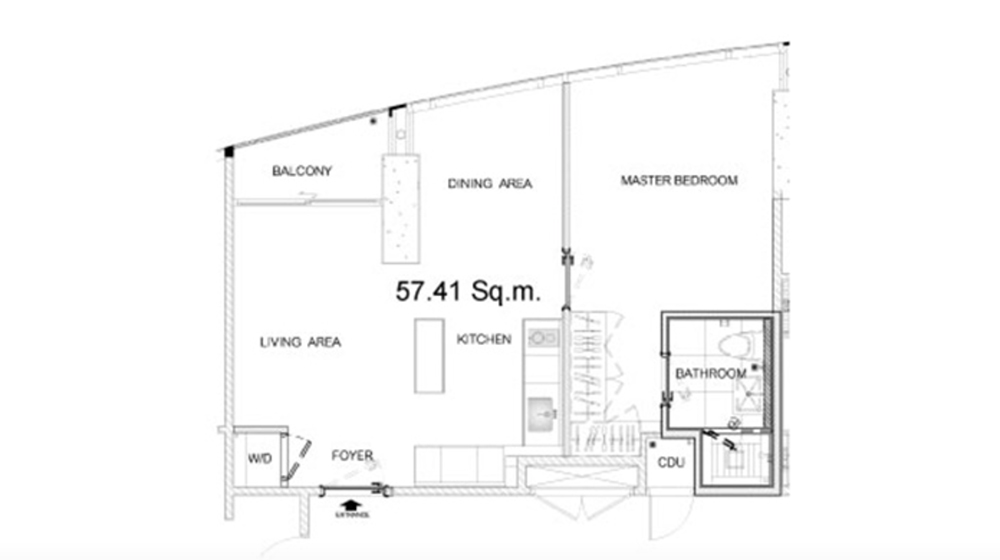 magnolias ratchadamri boulevard unit plan 1 bedroom